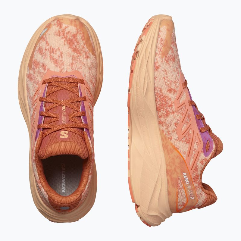Moteriški bėgimo batai Salomon Aero Glide 2 spice route/peach quartz/fresh salmon 13