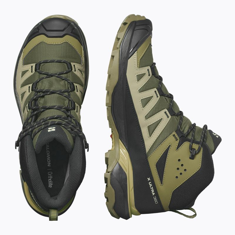 Vyriški žygio batai Salomon X Ultra 360 MID GTX olive night/slate green/southern moss 13