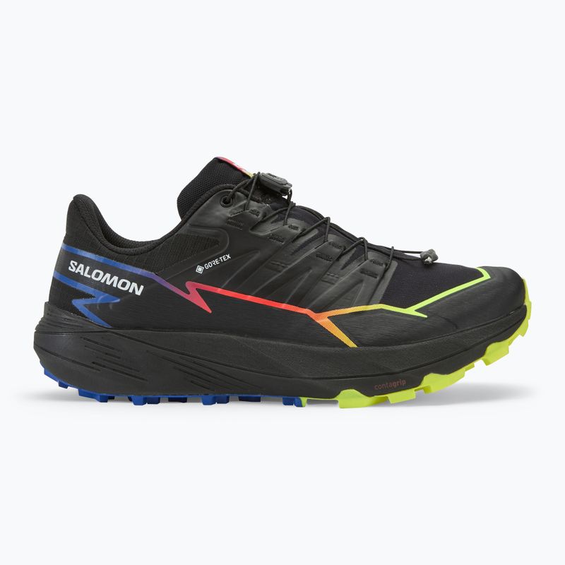 Vyriški bėgimo bateliai Salomon Thundercross GTX black/surf the web/safety yellow 2