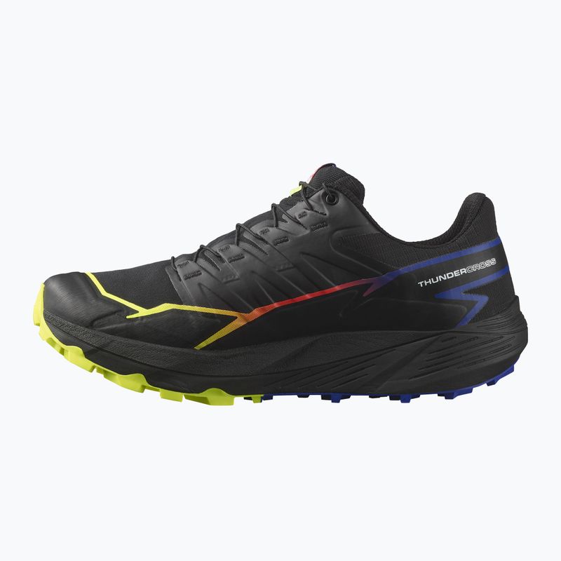 Vyriški bėgimo bateliai Salomon Thundercross GTX black/surf the web/safety yellow 10