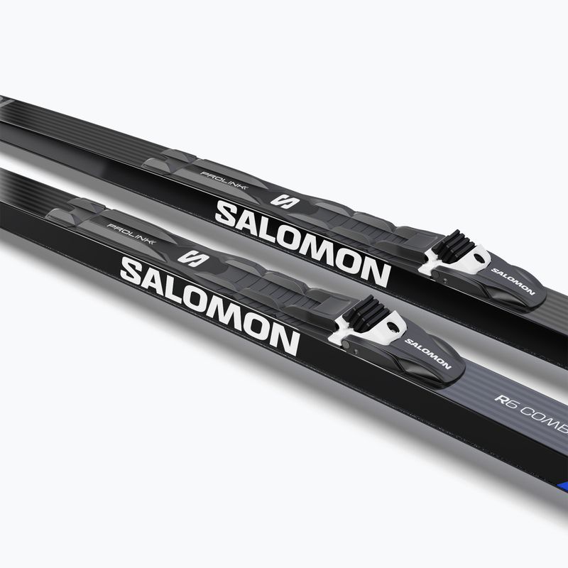 Bėgimo slidės Salomon R 6 Combi PM + apkaustai Prolink Pro Combi 7