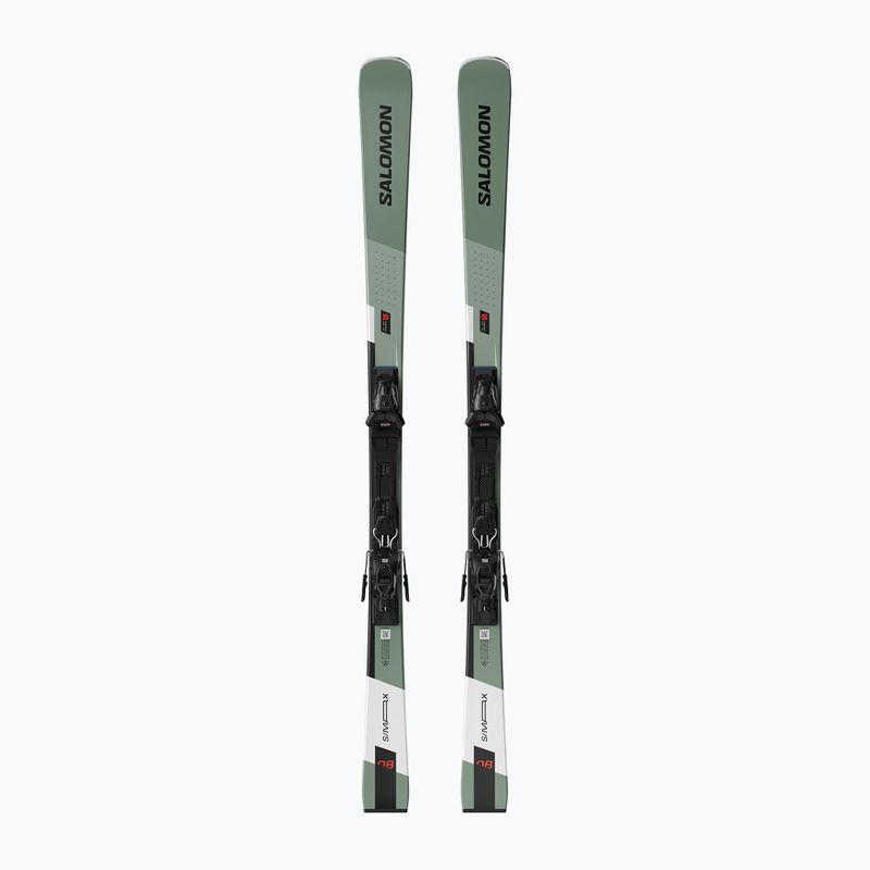Kalnų slidės Salomon S/Max 8 + apkaustai M10 GW oil green/black/white