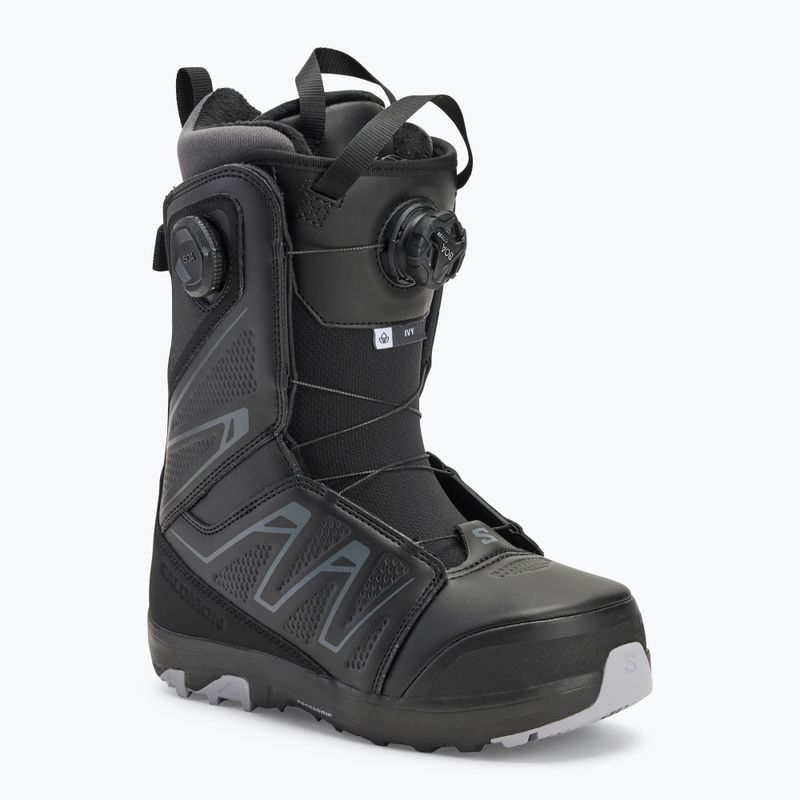Moteriški snieglenčių batai Salomon Ivy Boa SJ Boa W black/black/lilac gray