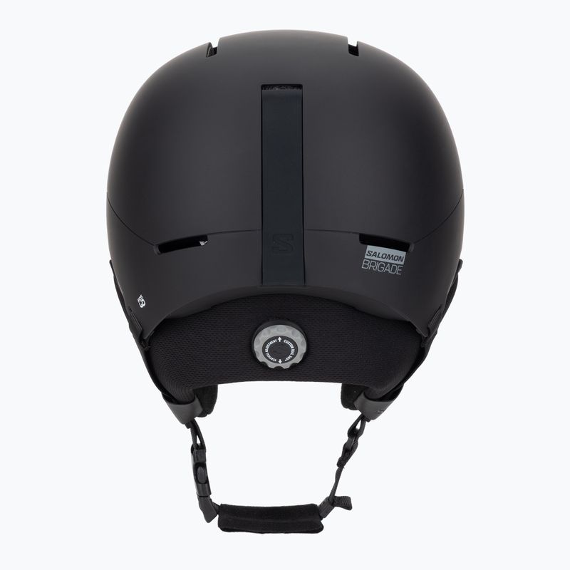 Slidinėjimo šalmas Salomon Brigade Round Fit black 4