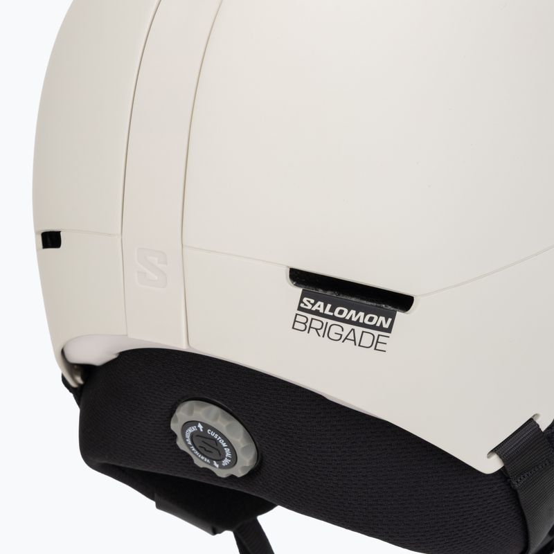 Slidinėjimo šalmas Salomon Brigade Round Fit rainy day 10