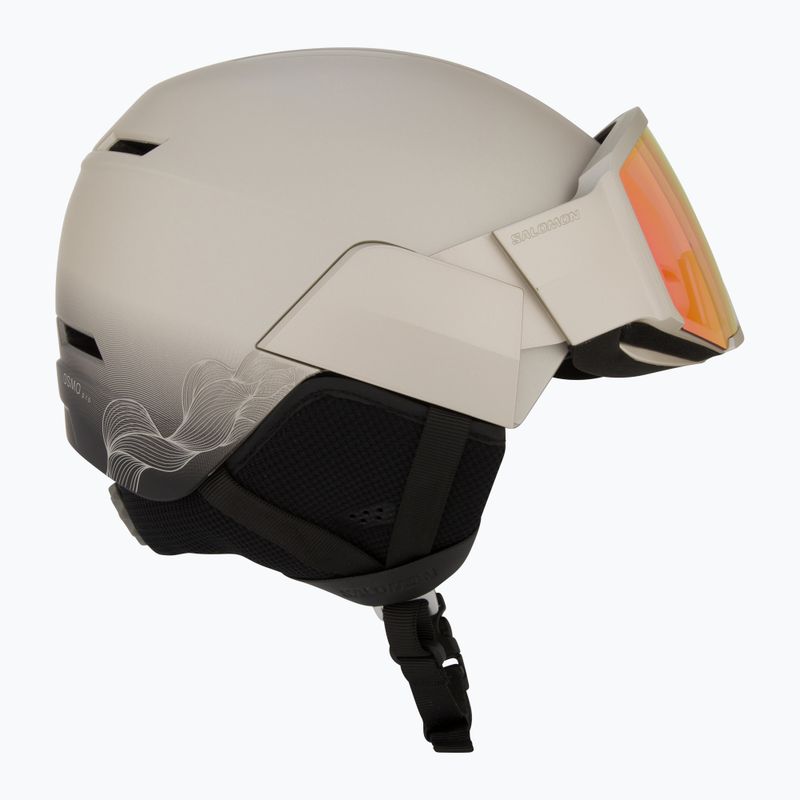 Slidinėjimo šalmas Salomon Osmo Pro Sigma Photo light bronze met/black/poppy red 6