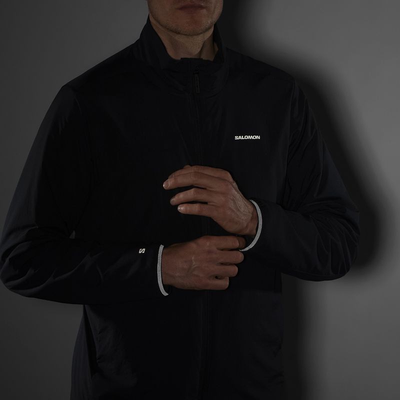 Vyriška hibridinė striukė Salomon Mountain Flex deep black 7
