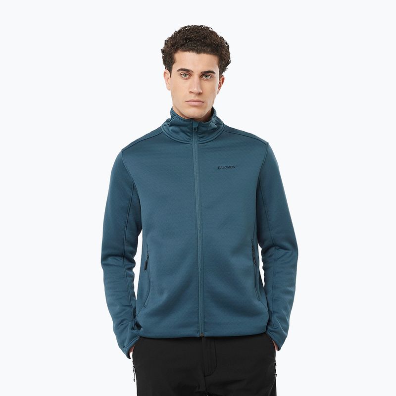 Vyriškas žygio džemperis Salomon Essential Midwarm Fz midnight navy