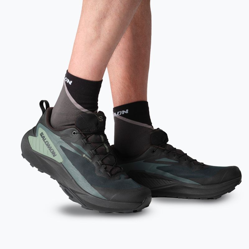 Vyriški bėgimo bateliai Salomon Genesis GTX juoda/agavos žalia/miesto stilius 14