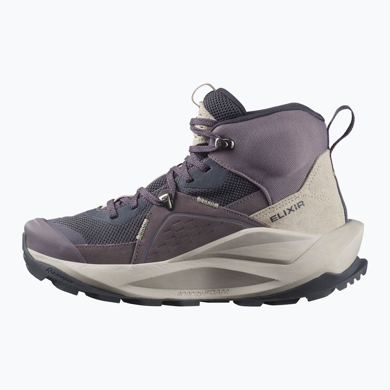 Moteriški turistiniai batai Salomon Elixir Mid GTX nine iron/shark/silver cloud 10