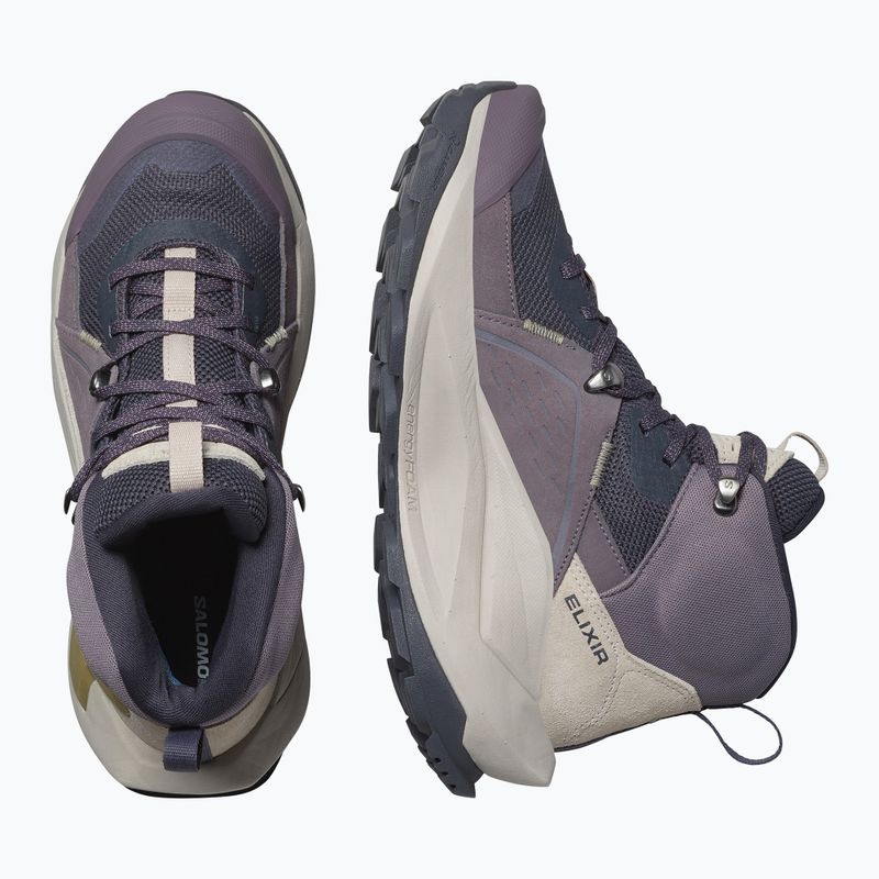 Moteriški turistiniai batai Salomon Elixir Mid GTX nine iron/shark/silver cloud 13