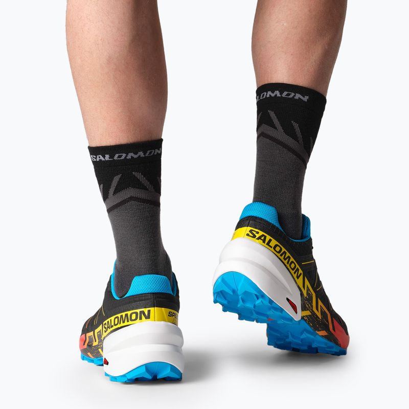 Vaikiški bėgimo batai Salomon Speedcross 6 black/white/transcend blue 5