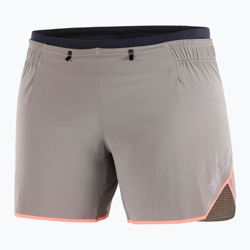 Moteriški bėgimo šortai Salomon Sense Aero 5" iron/neon flame 6