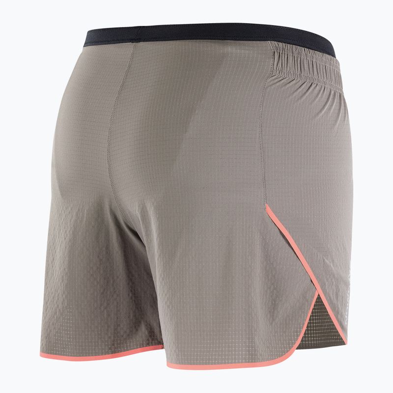 Moteriški bėgimo šortai Salomon Sense Aero 5" iron/neon flame 7