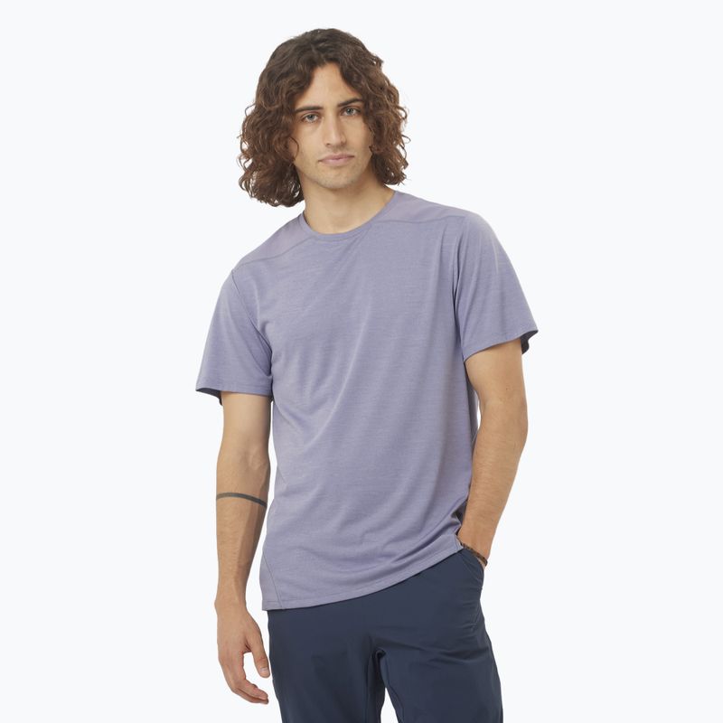 Vyriški marškinėliai Salomon Outline Tee blue granite