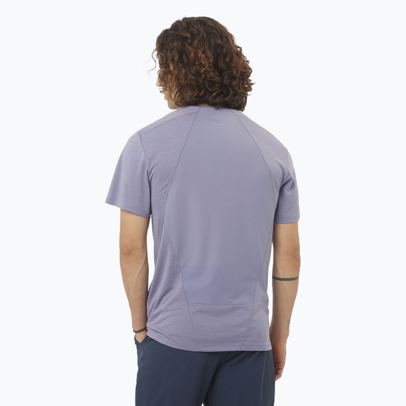 Vyriški marškinėliai Salomon Outline Tee blue granite 2