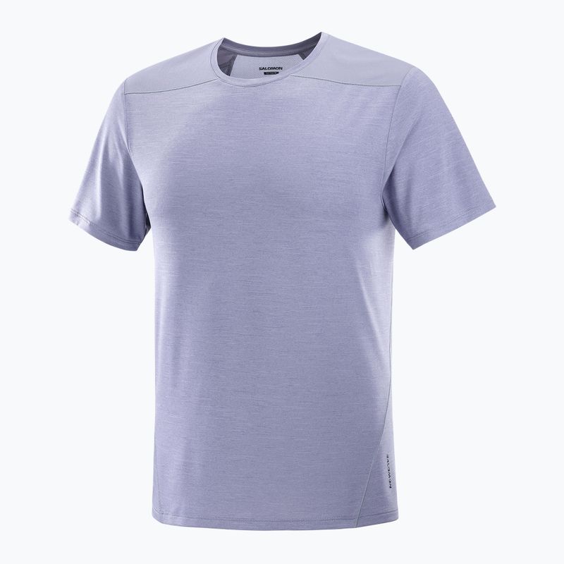 Vyriški marškinėliai Salomon Outline Tee blue granite 4