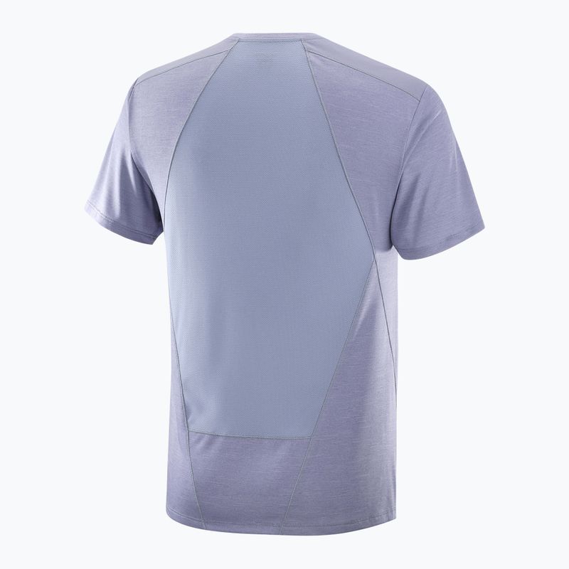 Vyriški marškinėliai Salomon Outline Tee blue granite 5