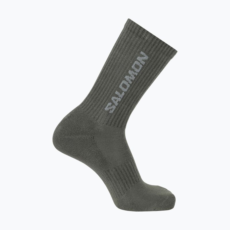 Kojinės Salomon Everyday Crew 3 poros silver cloud/sedona sage 3