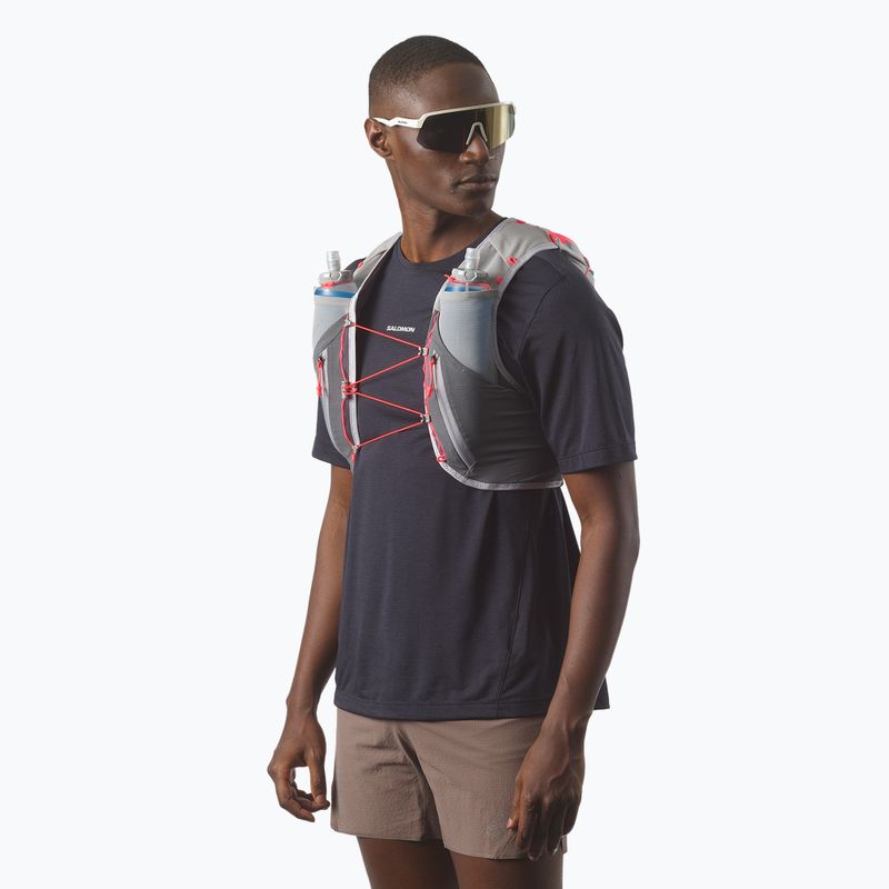 Bėgimo liemenė Salomon ADV SKIN 12 Set castelrock/alloy/neon flame 3