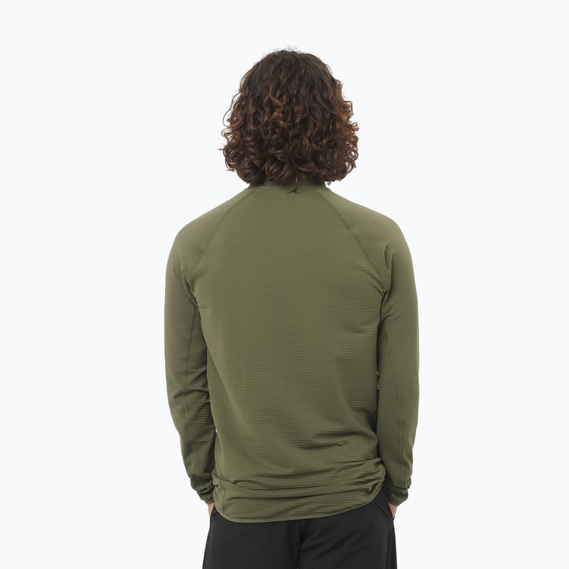 Vyriškas žygio džemperis Salomon Essential Lightwarm Full Zip grape leaf 2