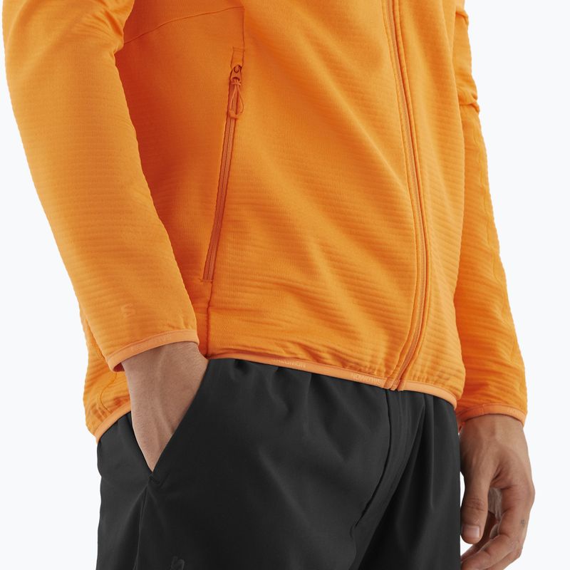 Vyriškas žygio džemperis Salomon Lightwarm Full Zip turmeric 6