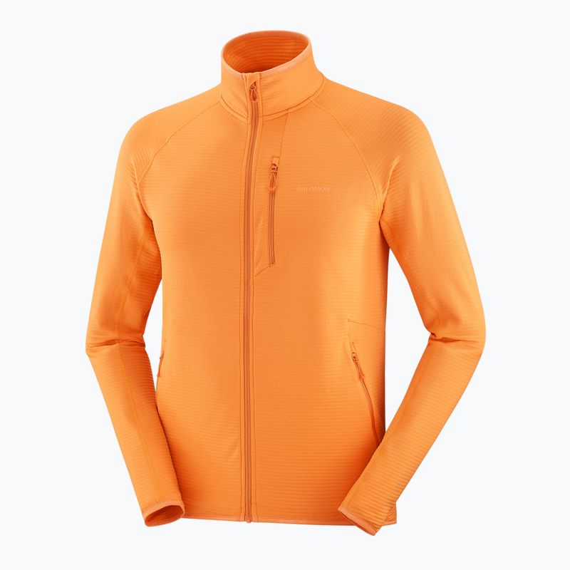 Vyriškas žygio džemperis Salomon Lightwarm Full Zip turmeric 7