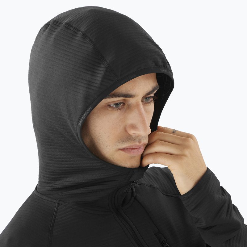 Vyriškas žygio džemperis Salomon Sntial Lightwarm Hybrid deep black 3