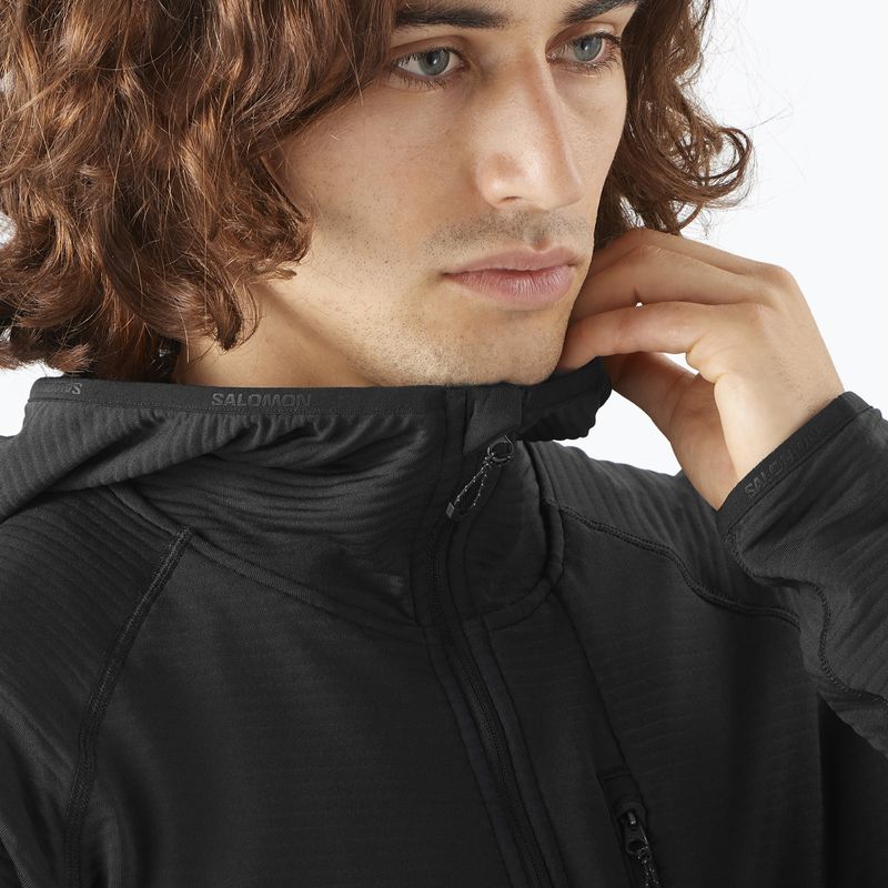Vyriškas žygio džemperis Salomon Sntial Lightwarm Hybrid deep black 4