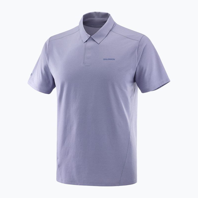 Vyriški polo marškinėliai Salomon Trackline Polo blue granite 7