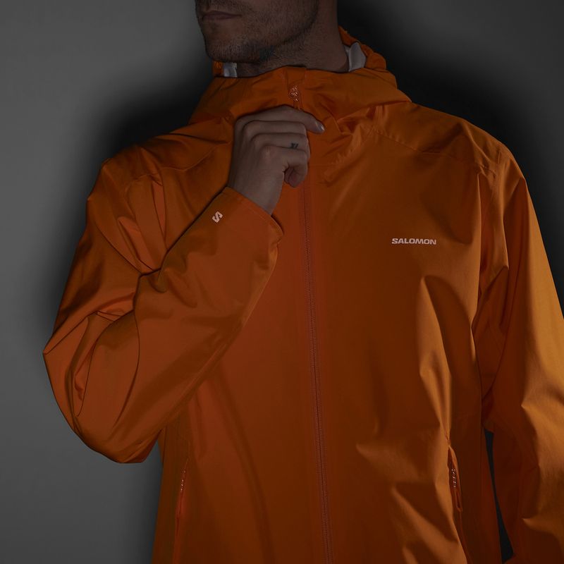 Vyriška striukė nuo vėjo Salomon Outscape 2L turmeric 9
