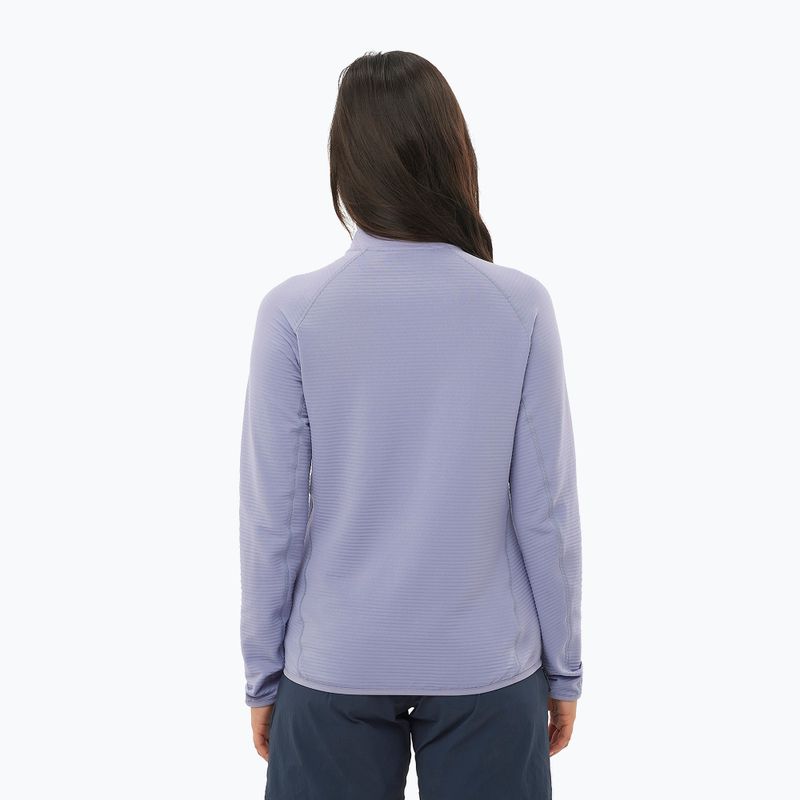 Moteriškas žygio džemperis Salomon Essential Lightwarm Half Zip blue granite 2