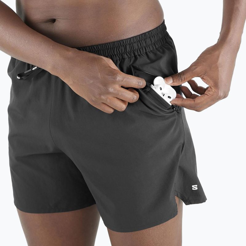 Vyriški bėgimo šortai Salomon SHAKEout Core 5" deep black 4