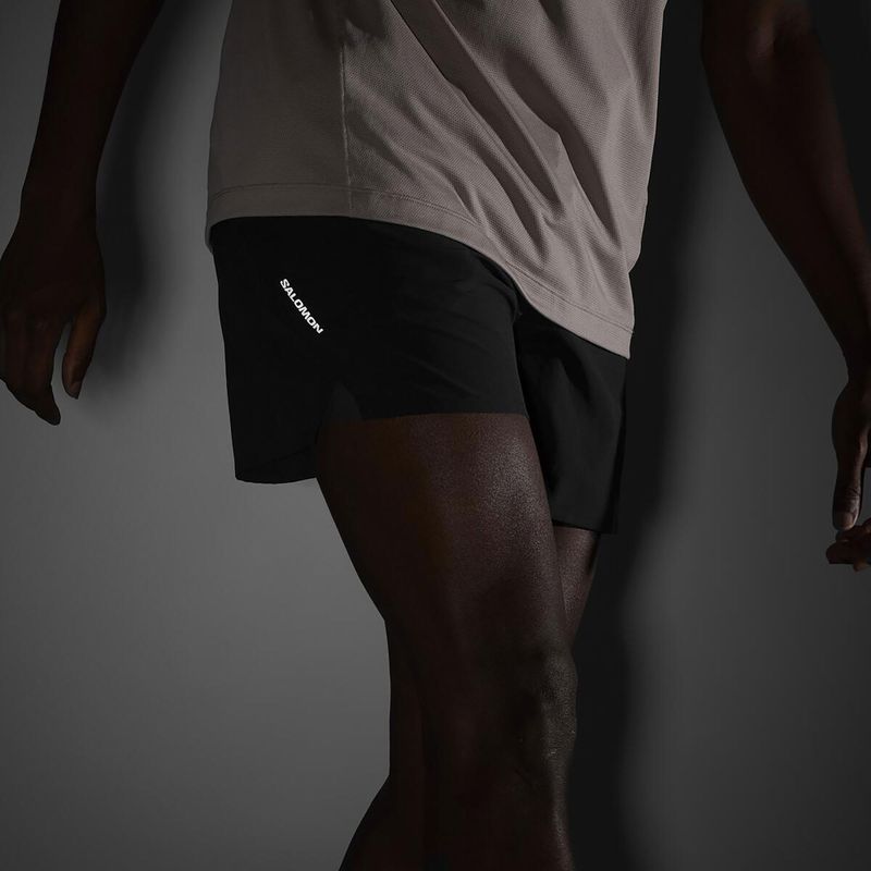 Vyriški bėgimo šortai Salomon SHAKEout Core 5" deep black 5