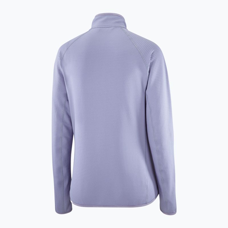 Moteriškas žygio džemperis Salomon Lightwarm Full Zip blue granite 7