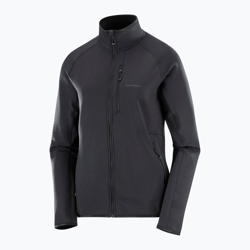 Moteriškas flisinis džemperis Salomon Lightwarm Full Zip deep black 5