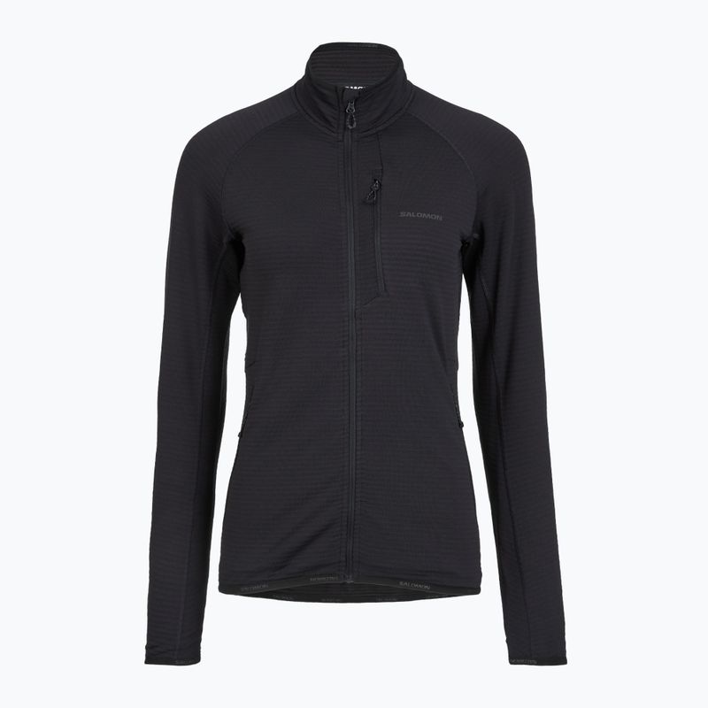 Moteriškas flisinis džemperis Salomon Lightwarm Full Zip deep black 5