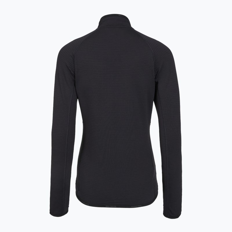 Moteriškas flisinis džemperis Salomon Lightwarm Full Zip deep black 6
