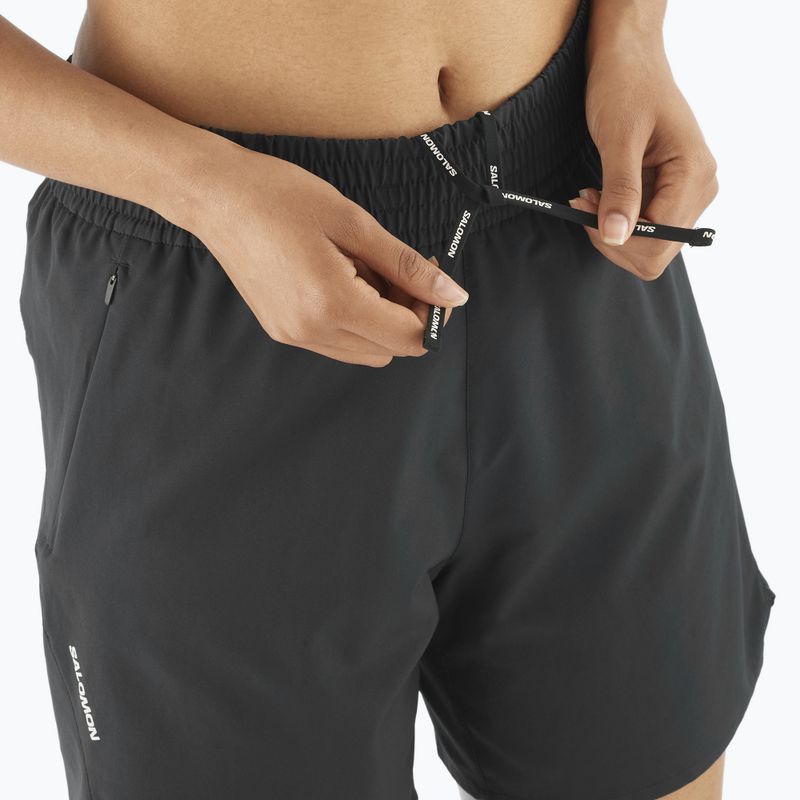Moteriški bėgimo šortai Salomon Shakeout Core 6" deep black 3