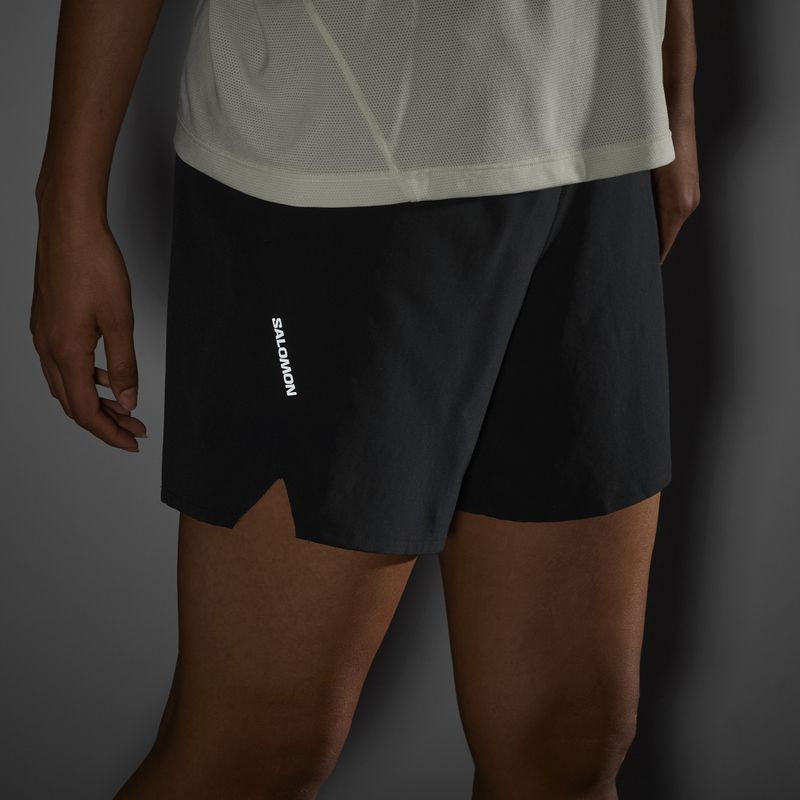 Moteriški bėgimo šortai Salomon Shakeout Core 6" deep black 5