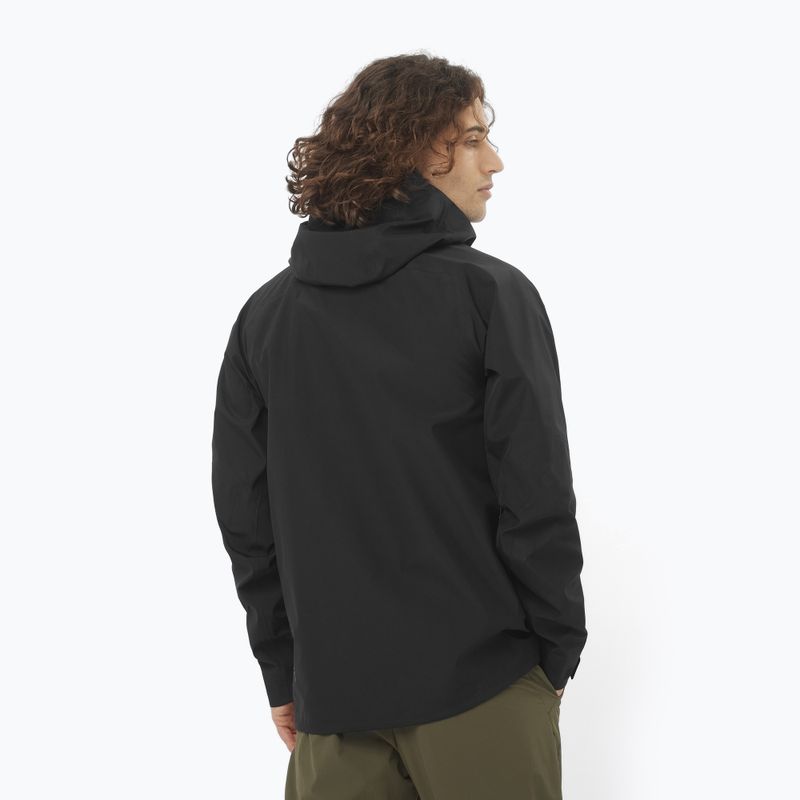 Vyriška softshell striukė Salomon Outline 3l GTX deep black 2