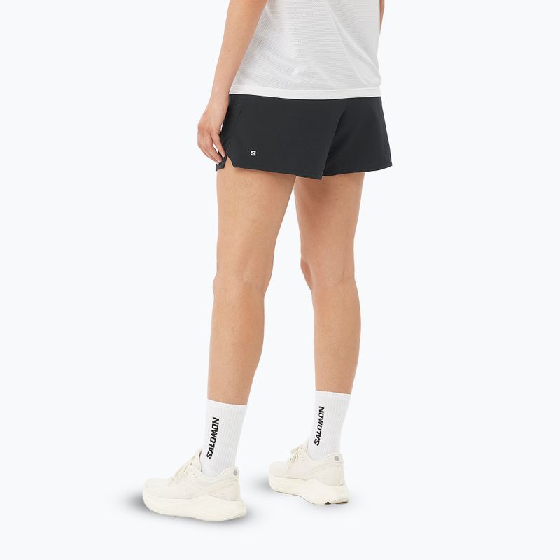 Moteriški bėgimo šortai Salomon SHAKEout Core 4" deep black 2