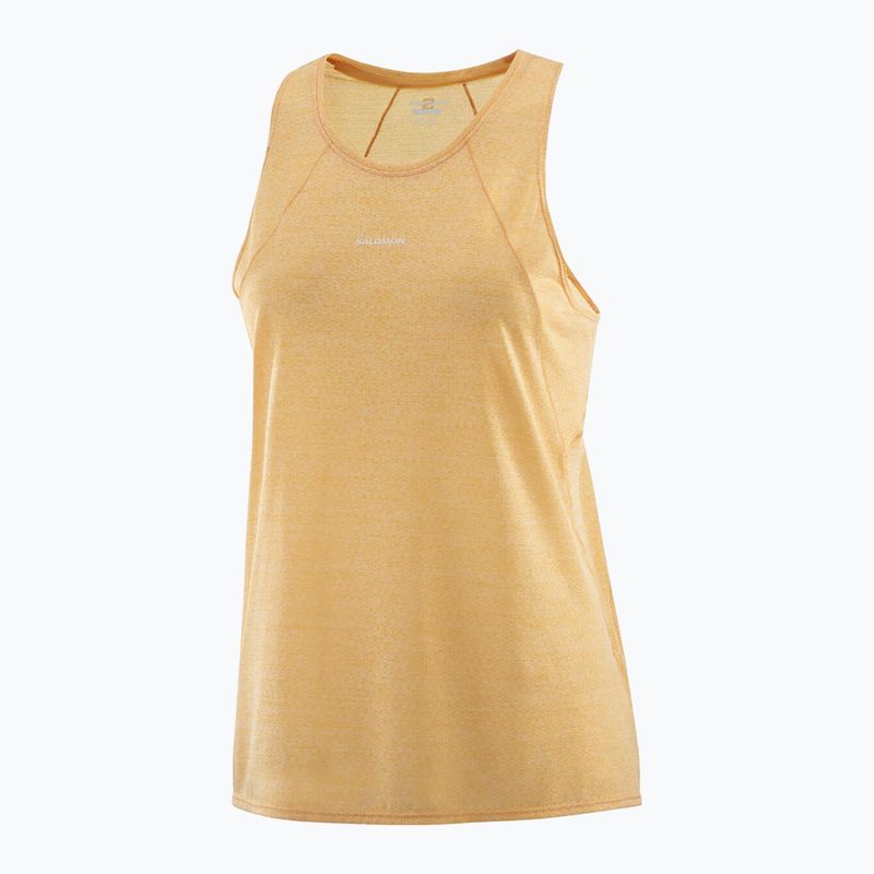 Moteriškas bėgimo tank topas Salomon SHAKEout Air Tank warm apricot 4