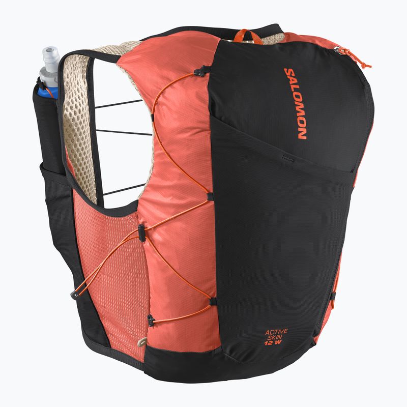 Moteriška bėgimo liemenė Salomon Active Skin 12 Set emerglow/black 2