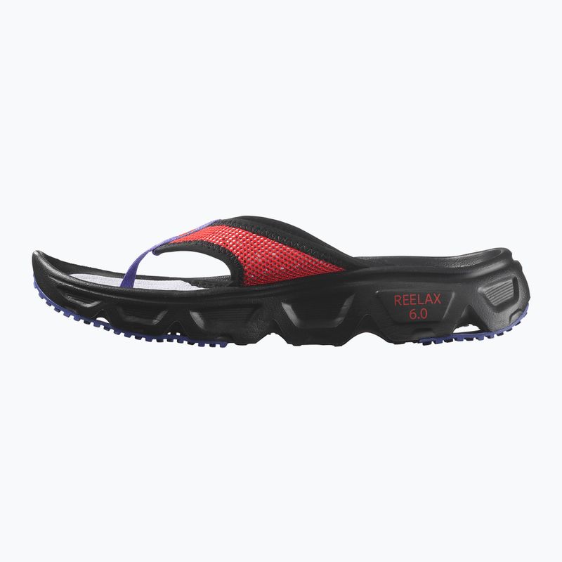 Moteriškos šlepetės per pirštą Salomon Reelax Break 6.0 cosmic sky/black/flame scarlet 2