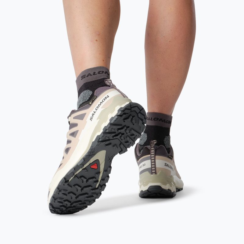 Moteriški bėgimo batai Salomon XA Pro 3D V9 GTX nine iron/oxford tan 7