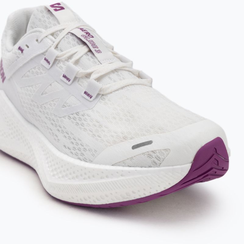 Vyriški bėgimo batai Salomon Aero Glide 3 white/white/willowherb 7