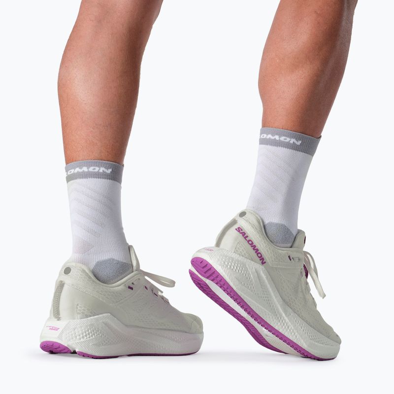 Vyriški bėgimo batai Salomon Aero Glide 3 white/white/willowherb 12