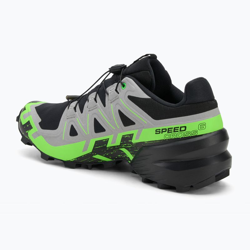 Vyriški bėgimo bateliai Salomon Speedcross 6 GTX black/alloy/green gecko 3