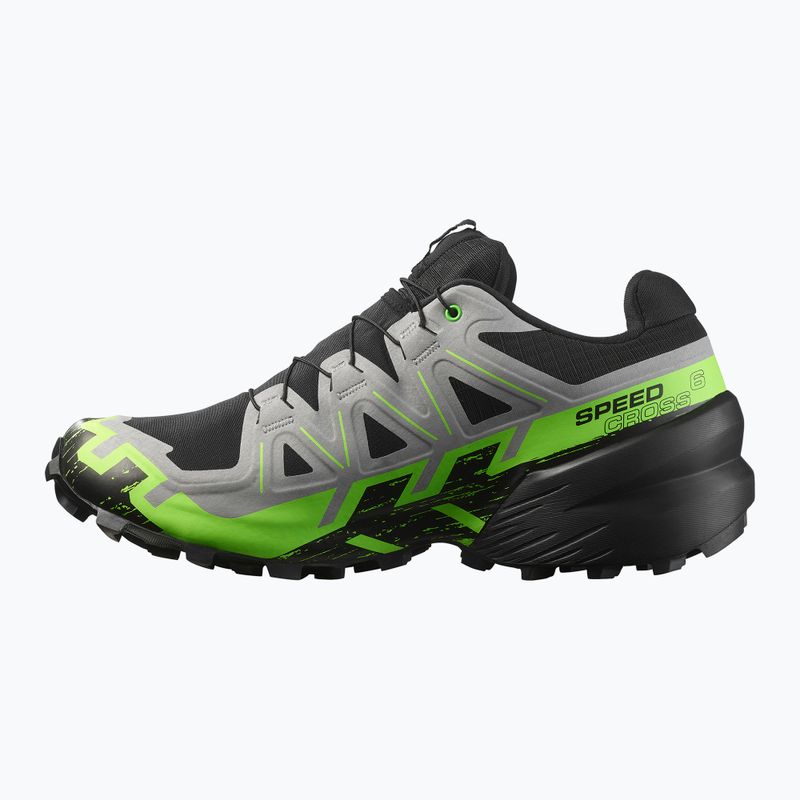 Vyriški bėgimo bateliai Salomon Speedcross 6 GTX black/alloy/green gecko 3
